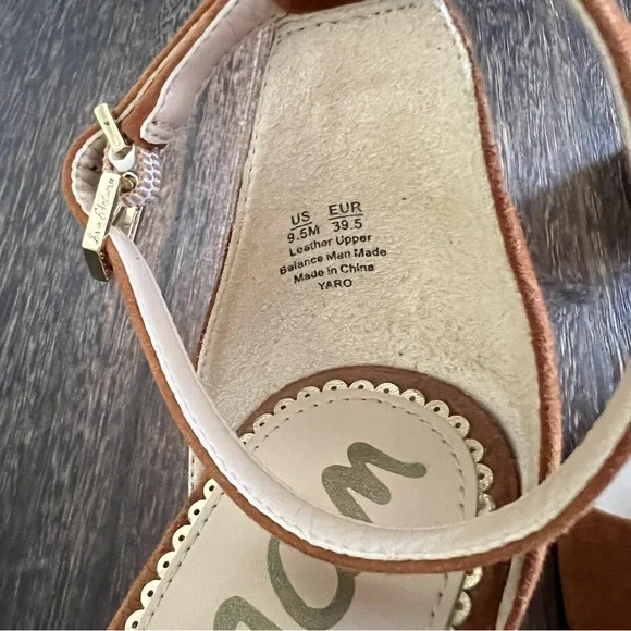 Sam Edelman Yaro Suede Block Heeled Sandals - Picture 8 of 10